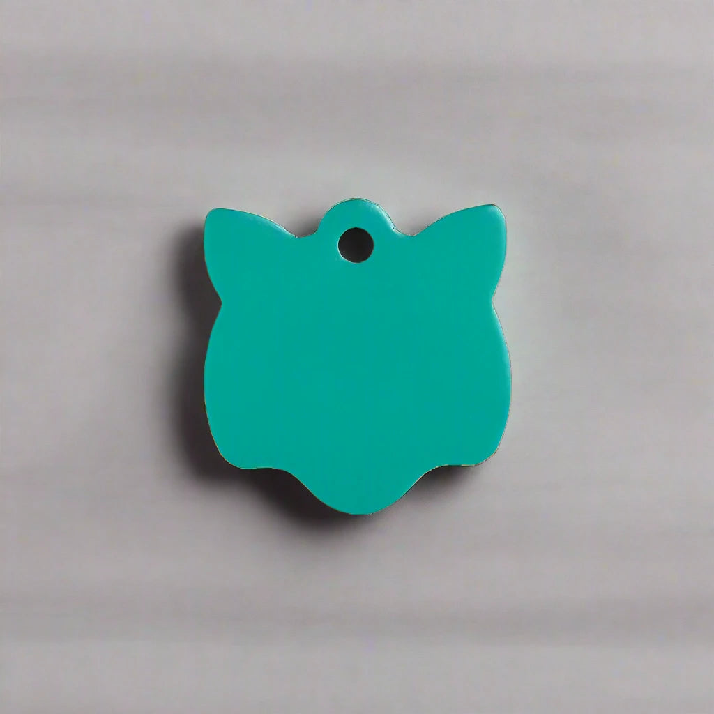 Personalised Green Cat Pet ID Tag | Pet Tags Direct