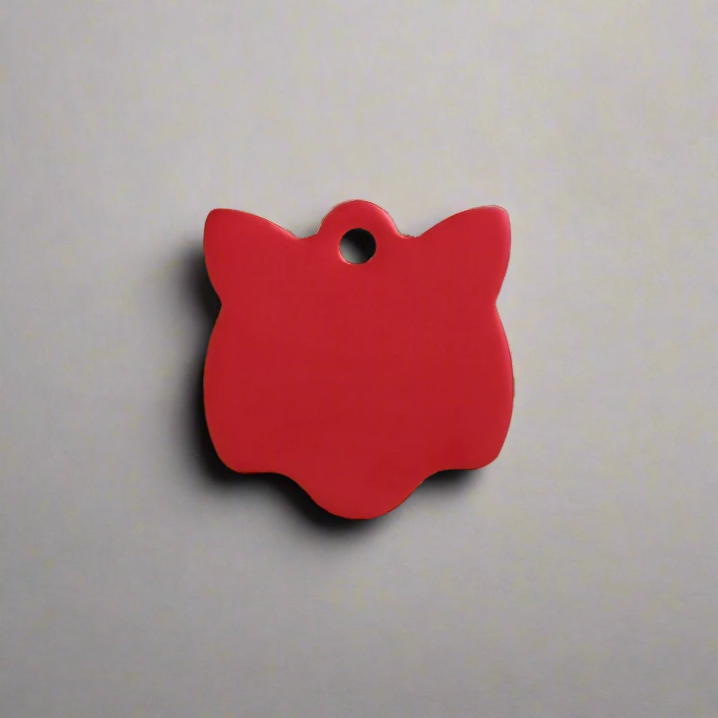 Personalised Red Cat Pet ID Tag | Pet Tags Direct