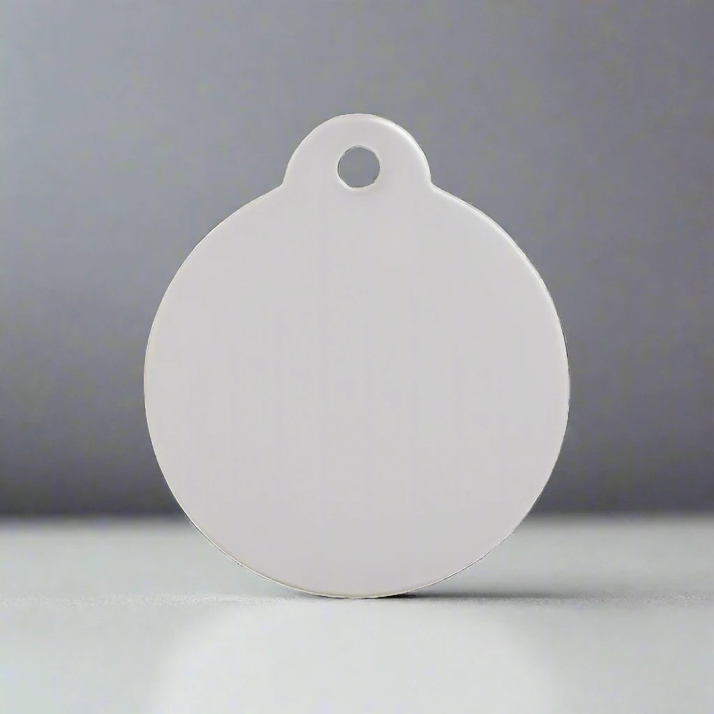 Personalised Silver Disc Pet ID Tag| Pet Tags Direct