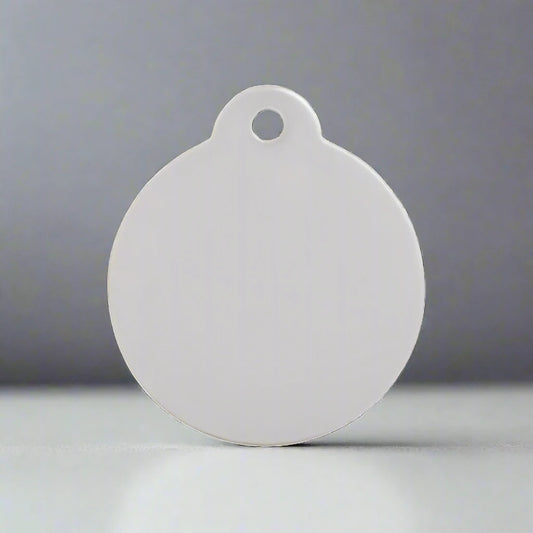 Personalised Silver Disc Pet ID Tag| Pet Tags Direct