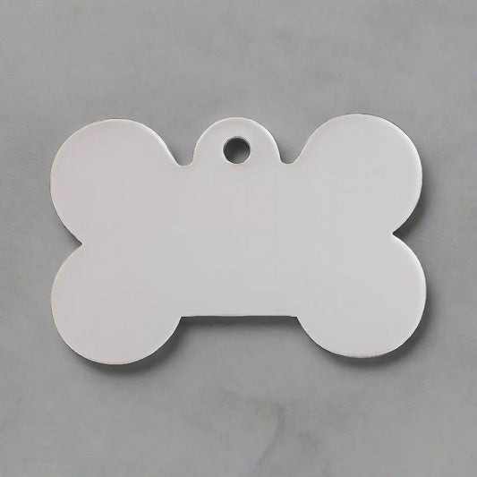 Silver Bone Pet Dog ID Tag | Pet Tags Direct
